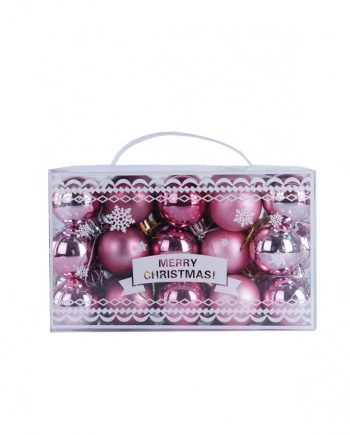 Plastične kuglice - 4 cm - 45/1 - Roze