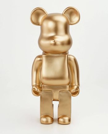 Dekorativna skulptura - Zlatni medo - 11 x 26 x 7 cm
