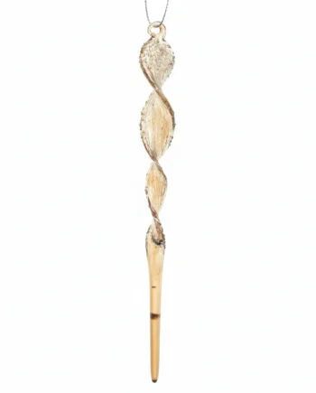 Stakleni ukras za bor – Spiralna siga – 20 cm