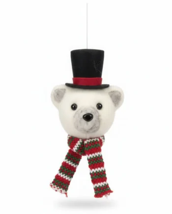 Božićna dekoracija - Medo - 24 cm